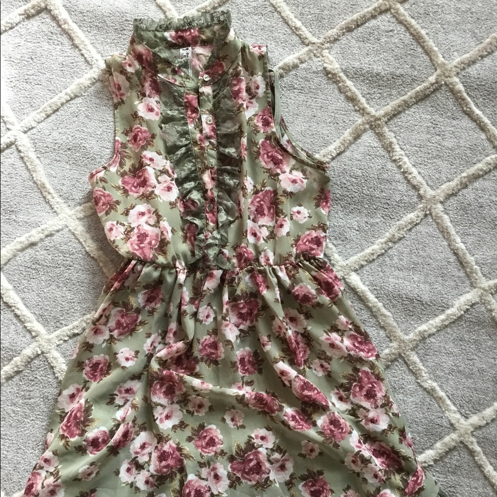 Olive green dress